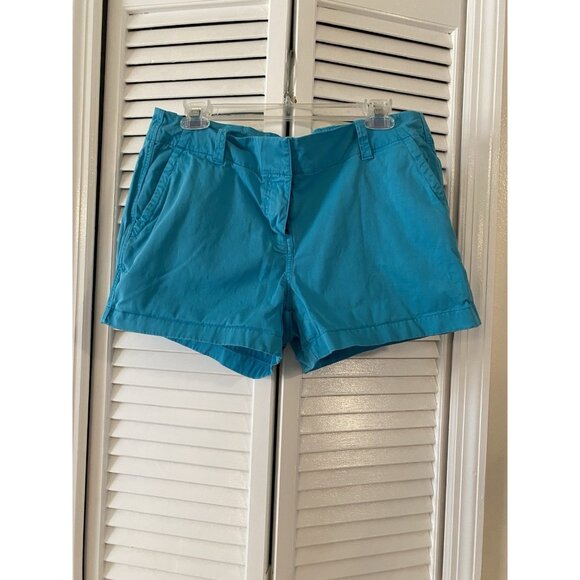 Vineyard Vines Womens Shorts Size 10 Blue Chino Preppy Whale Logo Stretch Fit - Picture 1 of 6